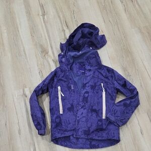Chic Purple Kids Jacket with Hood